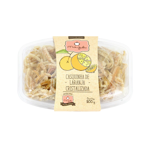 Casquinha de laranja cristalizada 200 g
